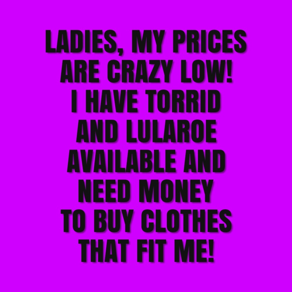 I NEED MONEY TO BUY NEW CLOTHES!